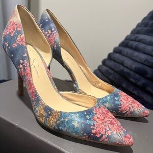 Size 10 Jessica Simpson floral heels